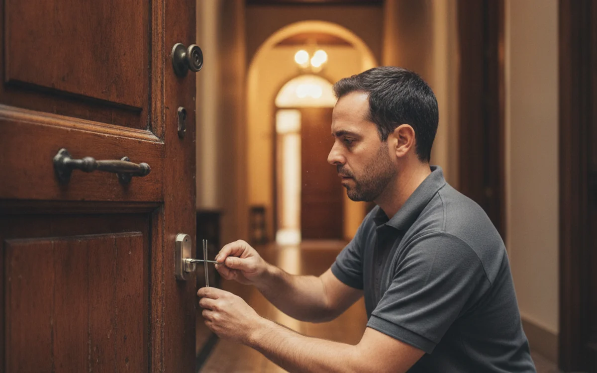 Cambiar la cerradura de una puerta acorazada: guía real